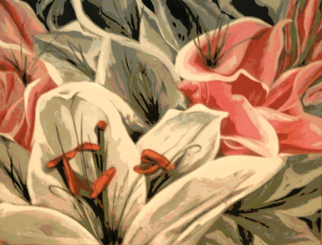 SOLO PARA ELLA Oil Canvas Floral Painting