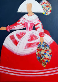 Menina de rojo y...