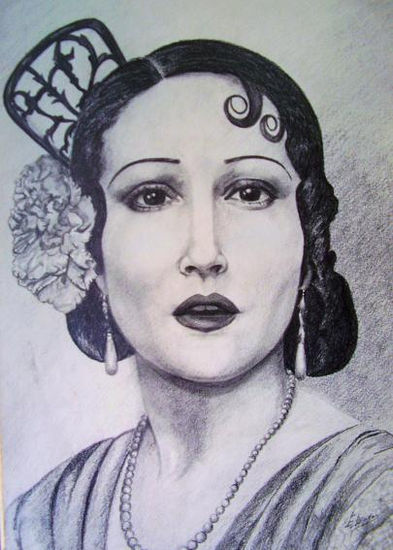 Mujer sevillana Graphite