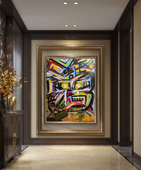 Ídolo Desfragmentado Acrylic Canvas Figure Painting