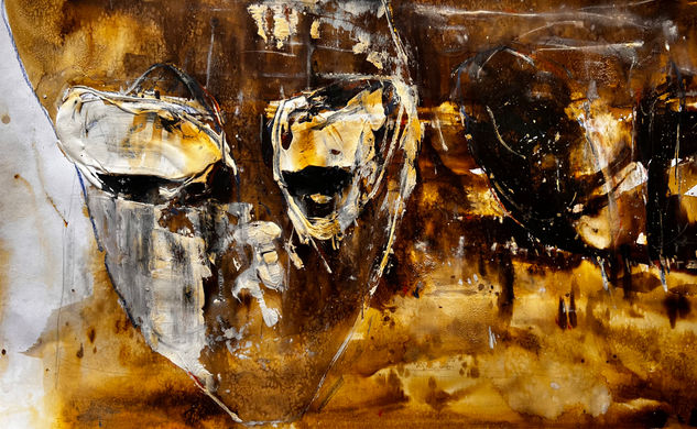 Unknown Mixed media Card Portrait