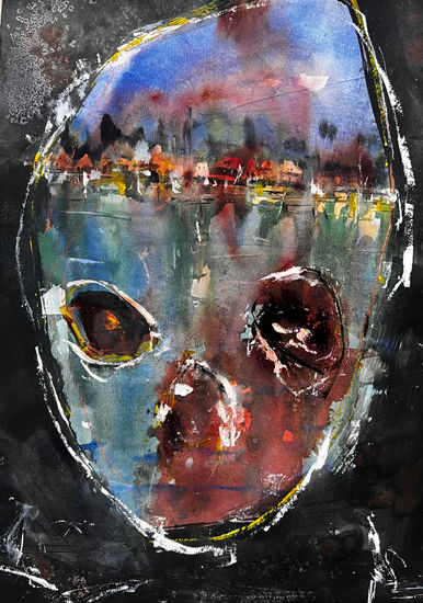 Unknown Mixed media Card Portrait