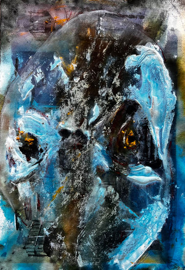 Unknown Mixed media Card Portrait