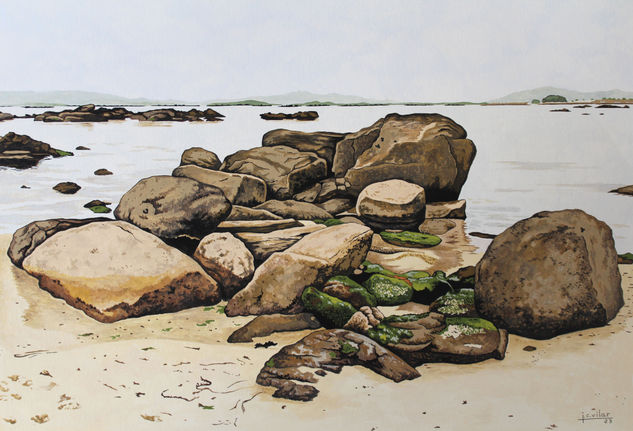 Rocas Gouache Papel Paisaje