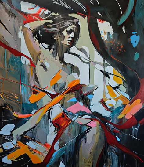 Alice Acrylic Canvas Figure Painting