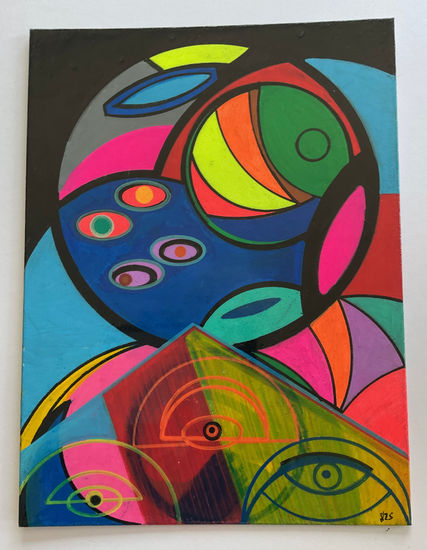 Pepe M tres Felt-tip pen Canvas Figure Painting