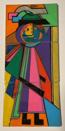 Capitán dos Felt-tip pen Canvas Figure Painting