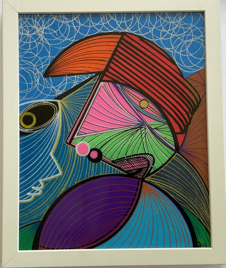 Bruja b Rotulador Lienzo Retrato