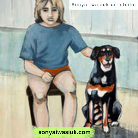 Best Friend Mixed media Canvas Animals