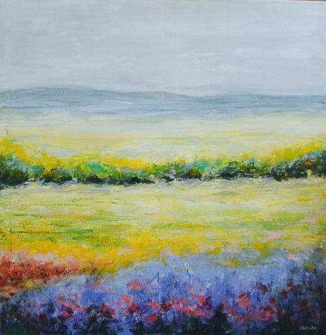 Paisaje con lilas