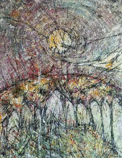 Haciendo pasos del sueño Oil Canvas Landscaping