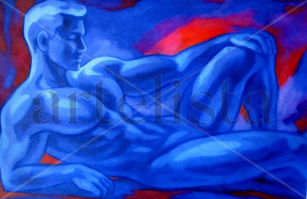 "Ethereal Strength" Acrílico Lienzo Desnudos