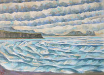 Nubes y olas en...