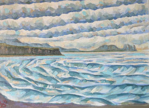 Nubes y olas en...