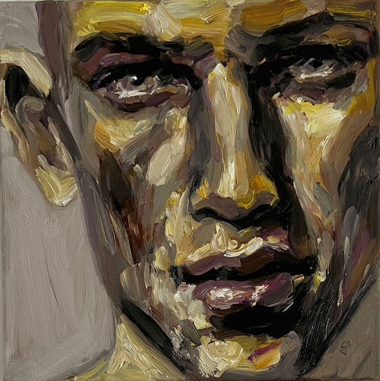 soulful eyes Óleo Lienzo Retrato