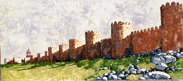 Cerca Medieval Acrylic Canvas Landscaping