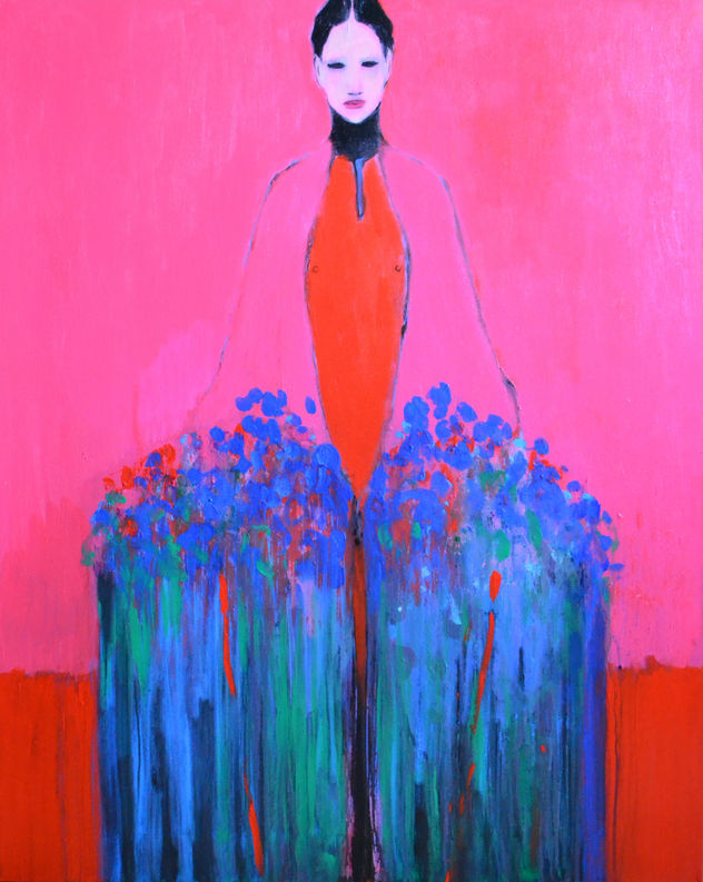 Mujer fuerte en flor
