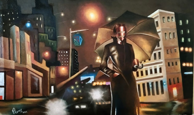 mujer de la noche Oil Canvas Figure Painting