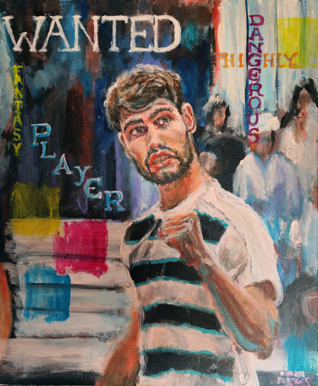 FANTASY PLAYER Acrylic Canvas Portrait