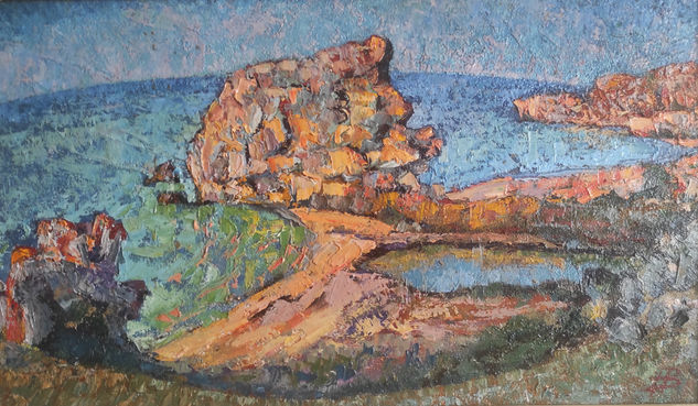 Buzlu-Su Oil Card Marine Painting