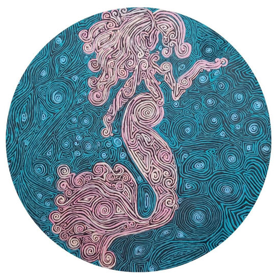 Sirena Acrylic Panel Figure Painting
