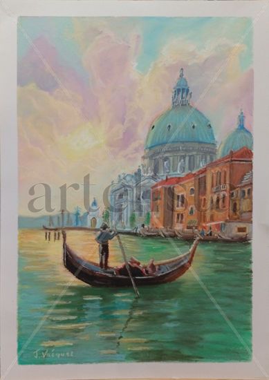 Recuerdos de Venecia Pastel Paper Landscaping