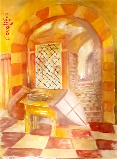 el descanso del templario Oil Canvas Others