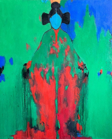 Fire Energy Acrylic Canvas Nude Paintings