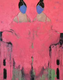 Pink figurative...