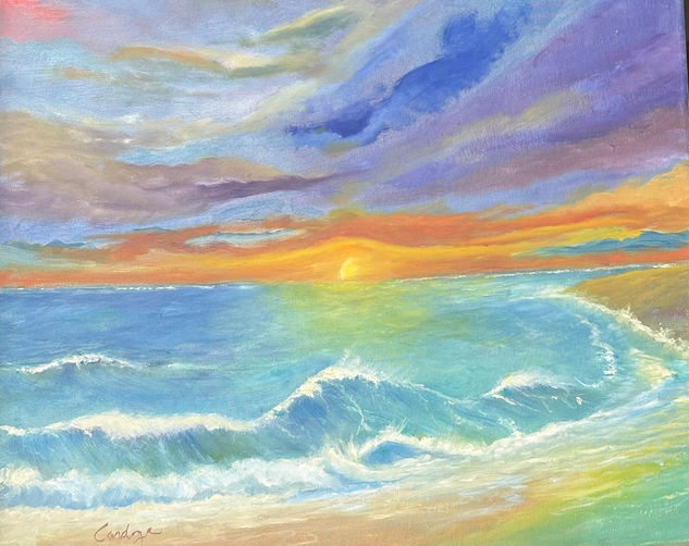 Sunrise Óleo Lienzo Paisaje