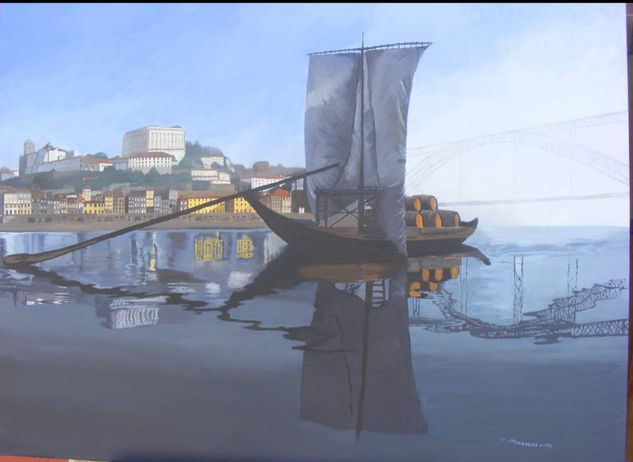 Porto Óleo Tela Marina