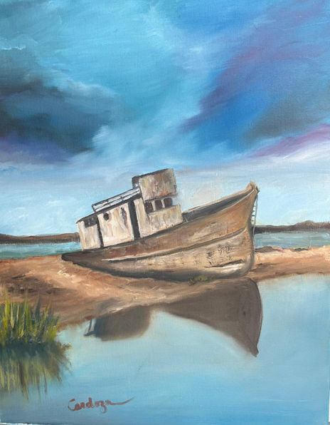 Stranded boat