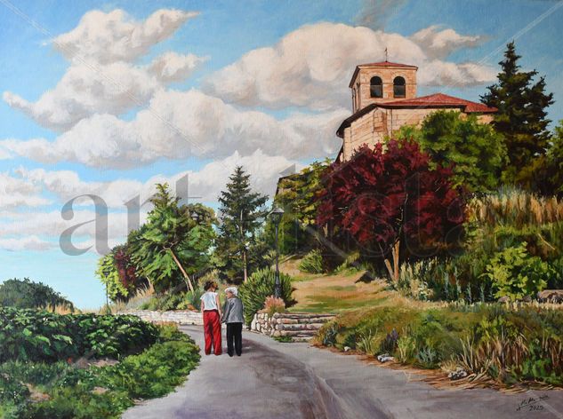 Paseo matinal Oil Canvas Landscaping