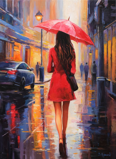 Rainy Summer Day Acrílico Lienzo Figura