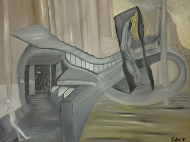 Laboratorio creador Oil Textile Figure Painting