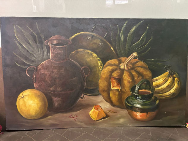 BODEGÓN ORIGINAL FIRMADO POR MARTHA CHAPA Oil Canvas Still Life Paintings