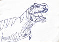 T rex Jurassic...