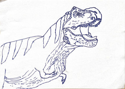 T rex Jurassic...