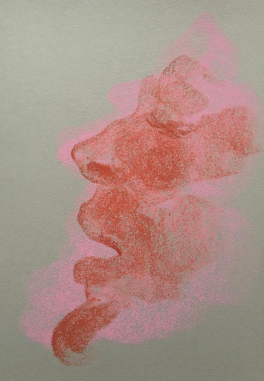 Perfil. Pastel Paper Portrait