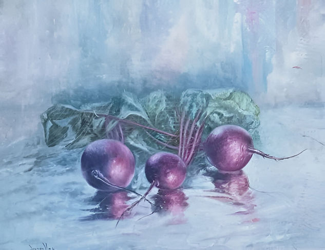 Rabanos Óleo Lienzo Bodegones