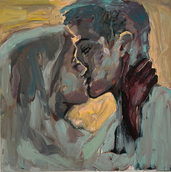 A Kiss Oil Canvas Others