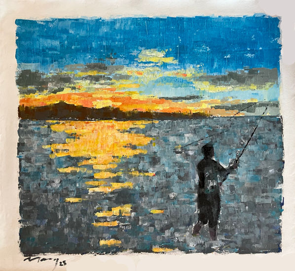 Poussière d'étoiles Acrylic Canvas Landscaping