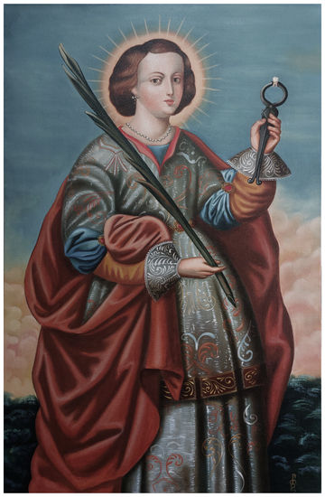 Santa Apolonia Óleo Lienzo Figura