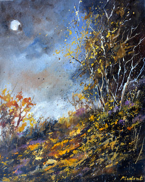 Moonshine in autumn