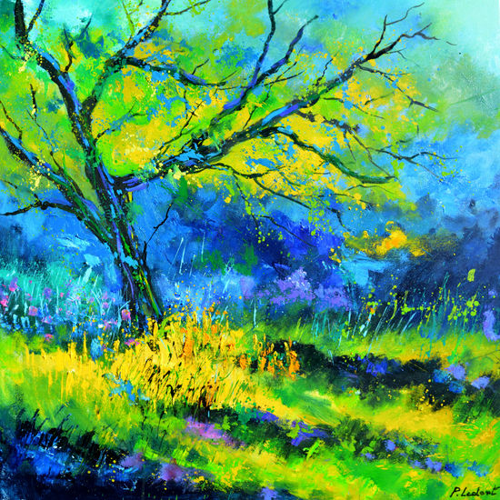 A tree in my garden Óleo Lienzo Paisaje