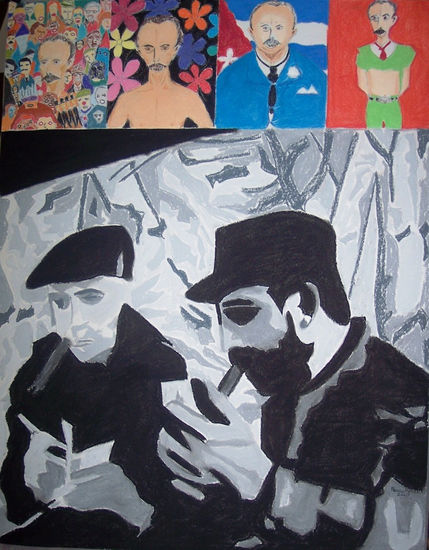 Fidel Castro, Herbert Mathews, All the news that´s fit to print Pastel Cartulina Figura