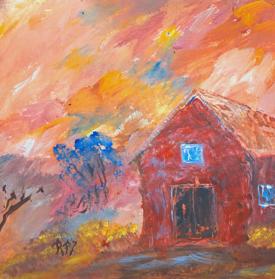 My Hom..ABSTRACT..Caminando por un mundo desconocido.. Acrylic Paper Landscaping