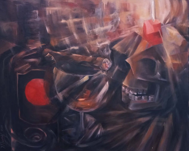 Puro sabor, Vanitas Oil Canvas Still Life Paintings