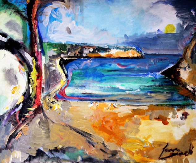 La playa virgen Óleo Lienzo Paisaje