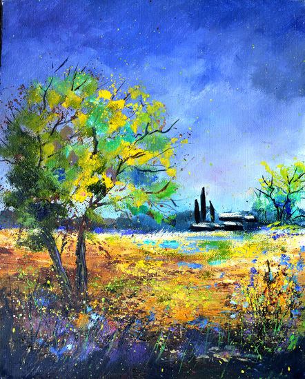Spring in Tuscany Óleo Lienzo Paisaje